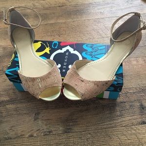 C Wonder cork ankle strap sandal
