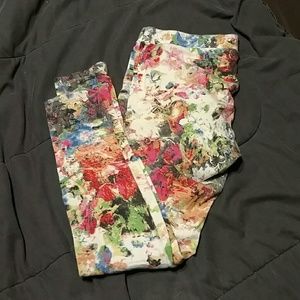 Floral leggings
