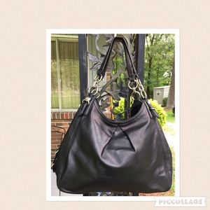Authentic leather Coach handbag