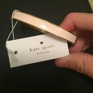 Kate Spade Pale Pink Idiom Bangle NWT