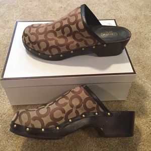 Coach Khaki Clogs