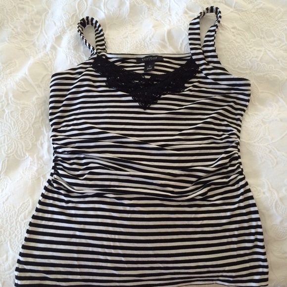 WHBM tank top with ruched sides. Size S.