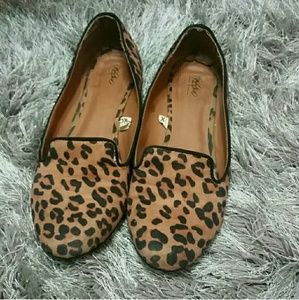 Cheetah print flats