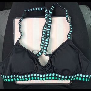 Victorias Secret Black Crochet Bikini Top Bralette