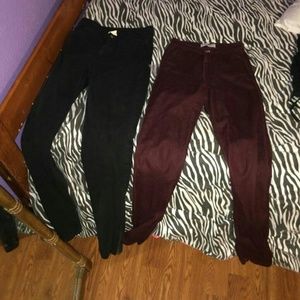 High waist pants (black old style,maroon easy jean