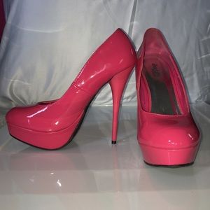 Hot pink heels