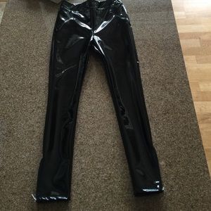 Top shop patent leather look pants
