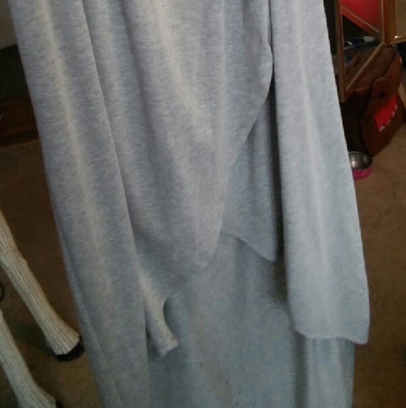 Gray hi-low skirt - Picture 4 of 4