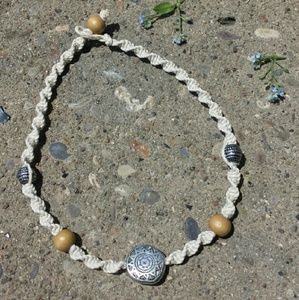 Beaded Aztec Hemp Choker