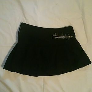 Edgy Black Mini Skirt
