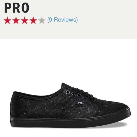 BRAND NEW Black Glitter Vans