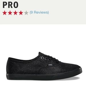 BRAND NEW Black Glitter Vans