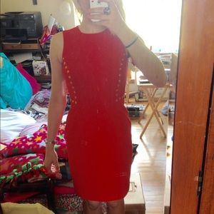 20% OFF NWT Calvin Klein sleeveless red dress