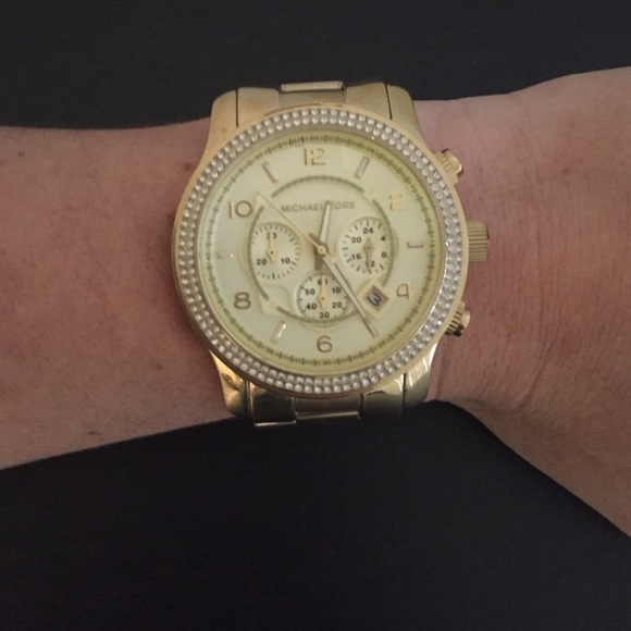 Michael Kors Oversized Gold Watch