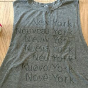 Gray tank top full length