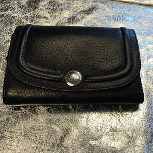 COACH  Black Leather Small Wallet