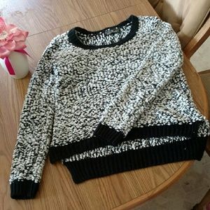 Warm hi-low sweater