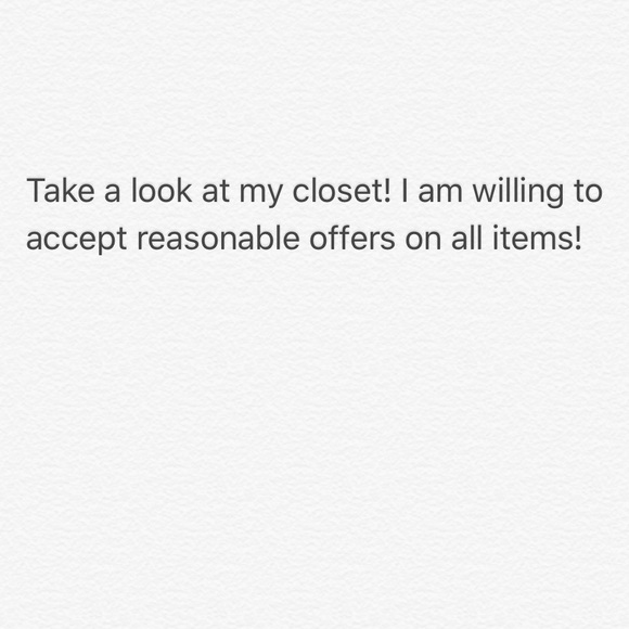 Everything in closet, accepting reasonable offers