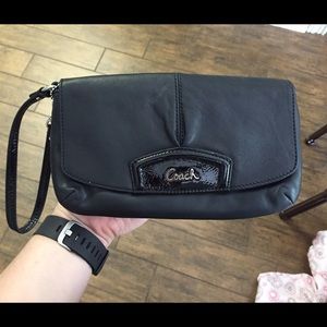 Coach large wristlet wallet