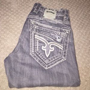 Mens rare Rock Revival "Jasper" straight leg jeans