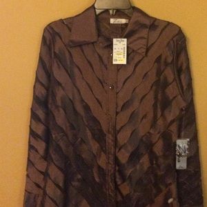 Chocolate Brown Dress Shirt Set