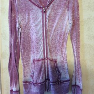 Maroon zip up