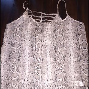 Sheer snake skin blouse!
