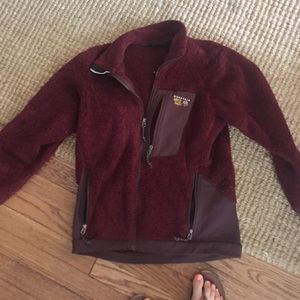 Maroon mountain hard wear jacket