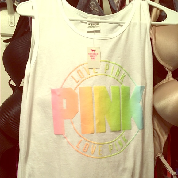 Pink rainbow tank