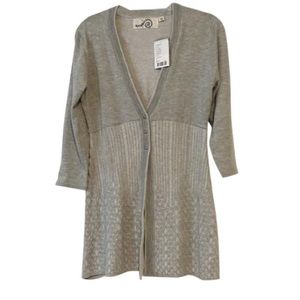 Anthropologie Grey Sweater Size Medium NWT