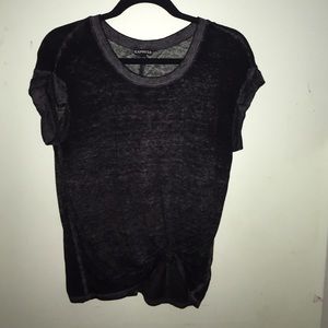 Black Loose Express Tee