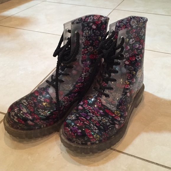 Floral Jelly Rain Boots
