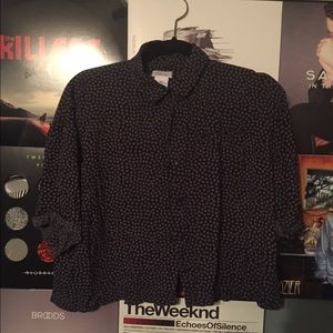 urban outfitters crop button up