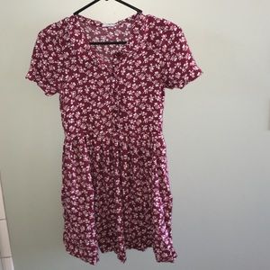 Red Floral Urban Outfitters Dress