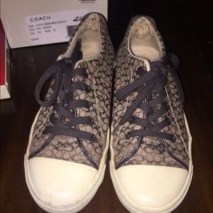 BROWN/GOLD Coach Sneakers!!