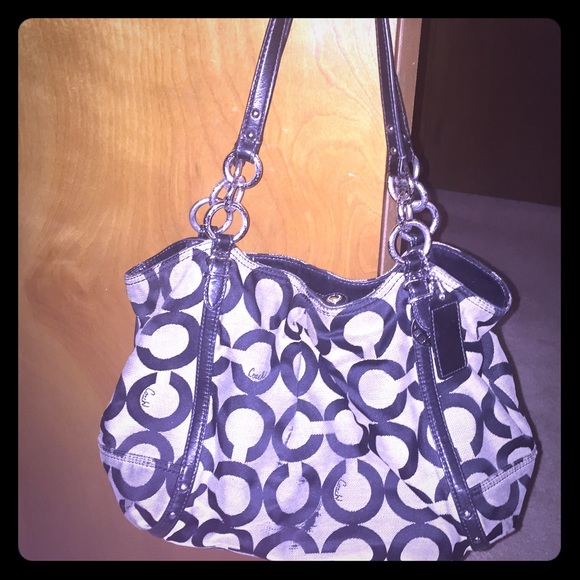 Coach signature tote