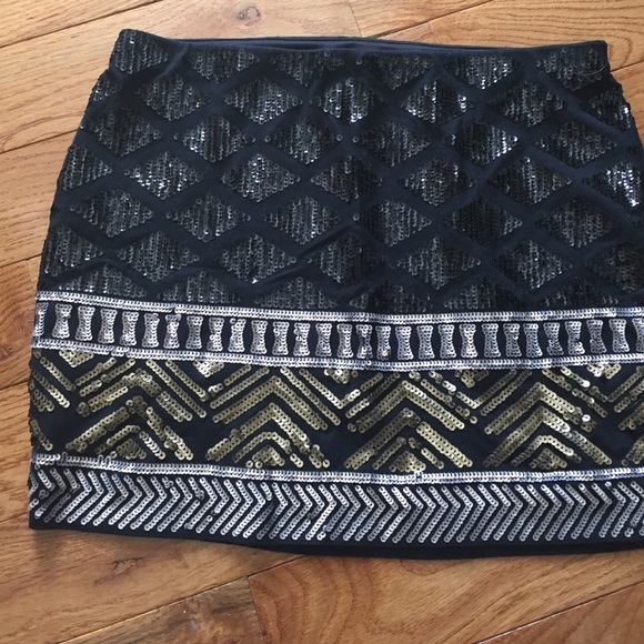 EXPRESS Sequined Mini Skirt