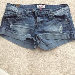 Distressed Jean Shorts