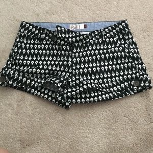 Printed Black Shorts!