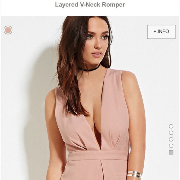 Forever 21 Layered V-Neck Romper
