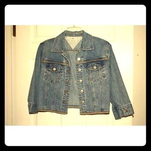 Vintage 1990s Tommy Hilfiger cropped denim jacket