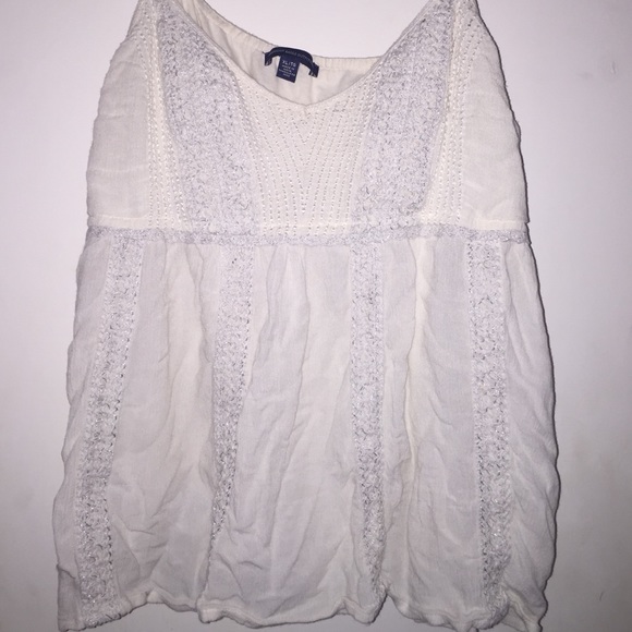 American eagle cream tank top
