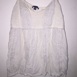 American eagle cream tank top