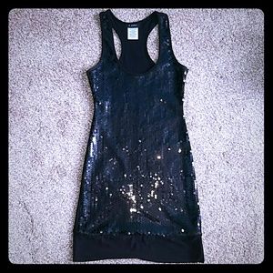 Black Sequin Dress