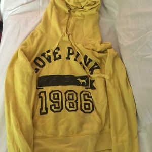 Yellow pink sweatshirt