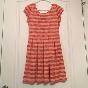 🤖 Striped lace overlay dress 🤖