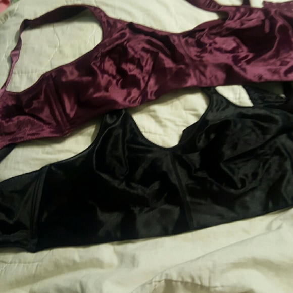 Cacique Other - 2 bras burgundy and black
