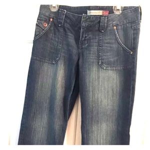 Aeropostale Wide Leg Jeans Size 7/8 Long