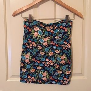 Forever 21 floral pencil skirt