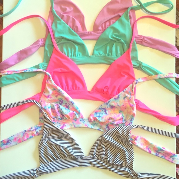 Victoria's Secret bikini tops (5) halter style.